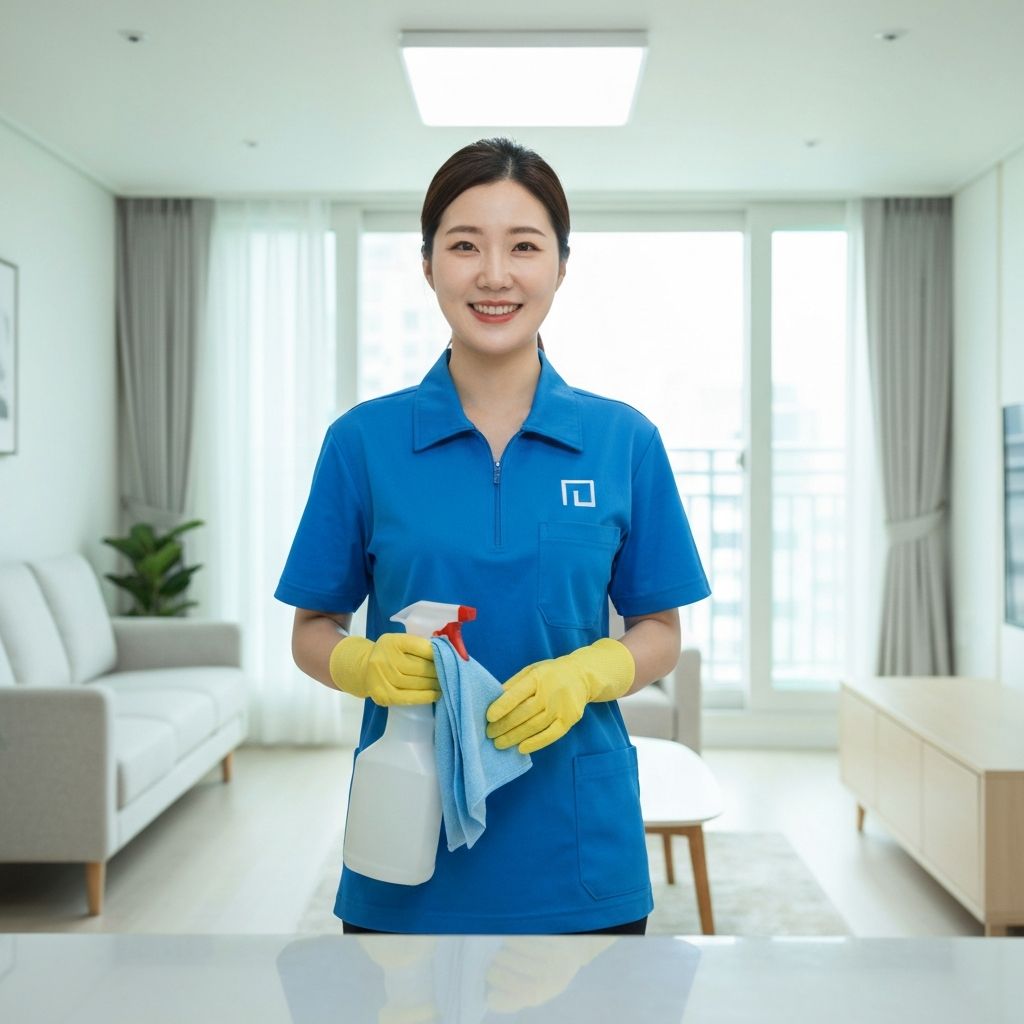 폴리홈클린 전문 청소 직원